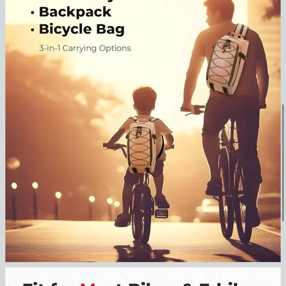 Gray Bike Rear Rack Bag - Picture 3 of 6